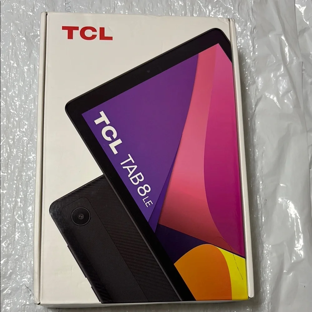 TCL Black Tablet with Vibrant Display and Sleek Design